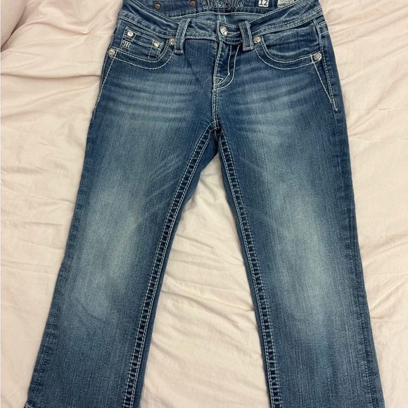 Miss Me Other - Miss Me Faded Blue Cropped Jeans